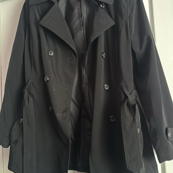 East 5th Black Trench Coat Size XL - Picture 2 of 4